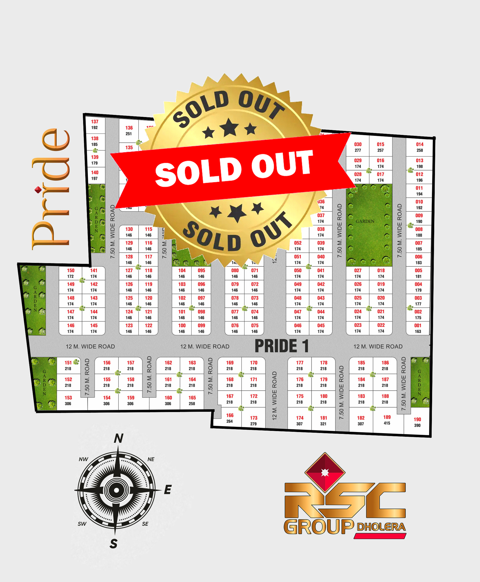 Pride 1 Layout - RSC Group Dholera