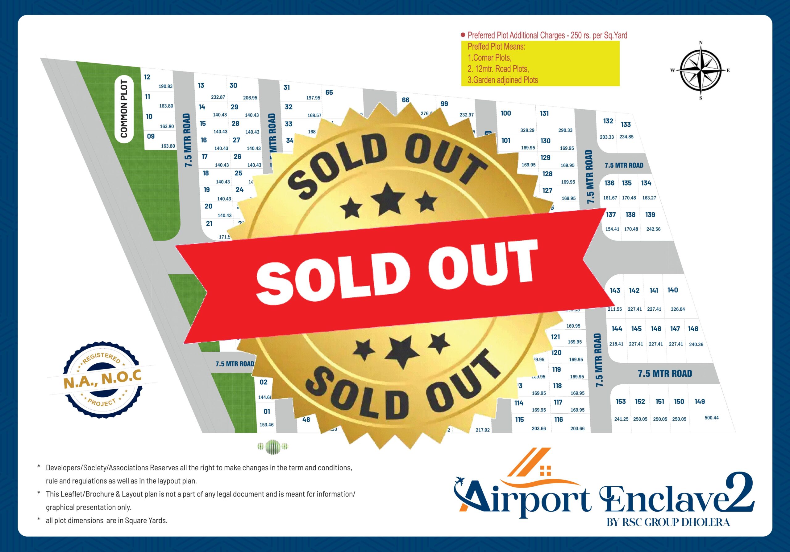 Airport Enclane 2 Sold Layout RSC Group