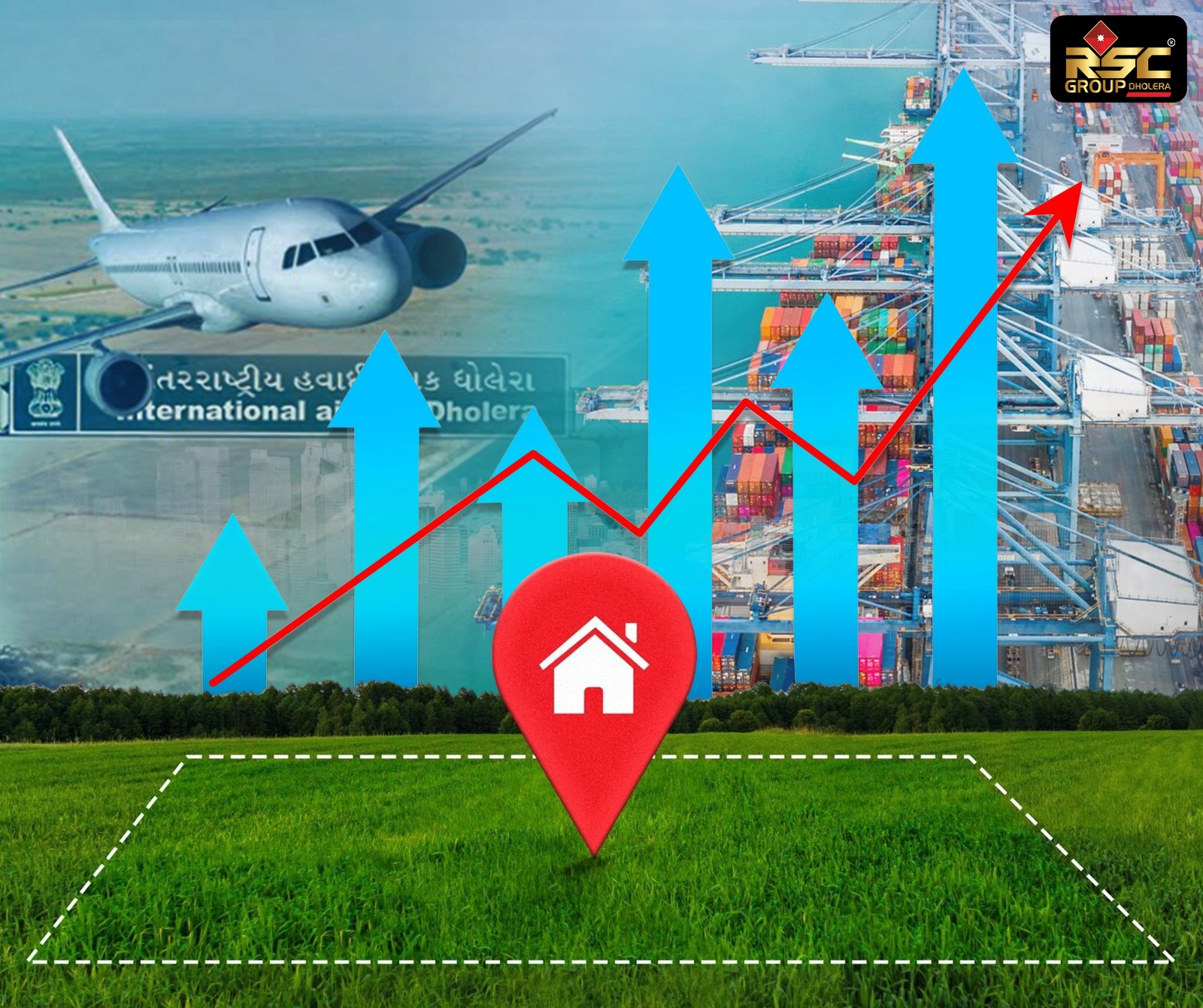 How Dholera Airport and Sea Port Will Multiply Your Land Value